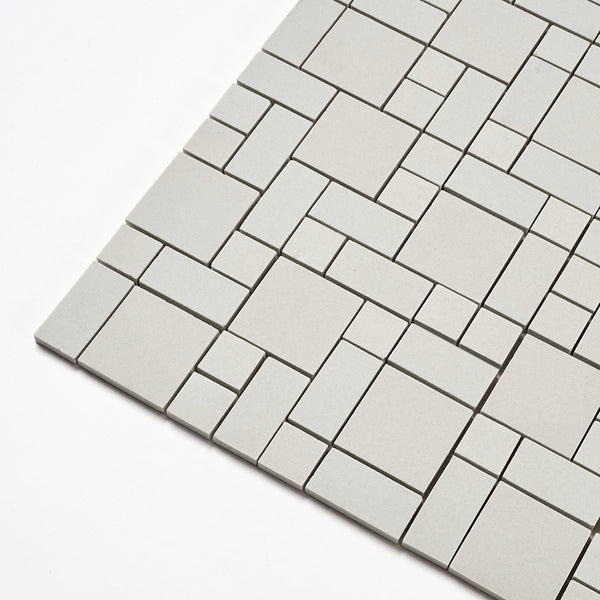 Olean Tile 1950s Light Gray Block Random Floor Tile – Vintage Tile Shop