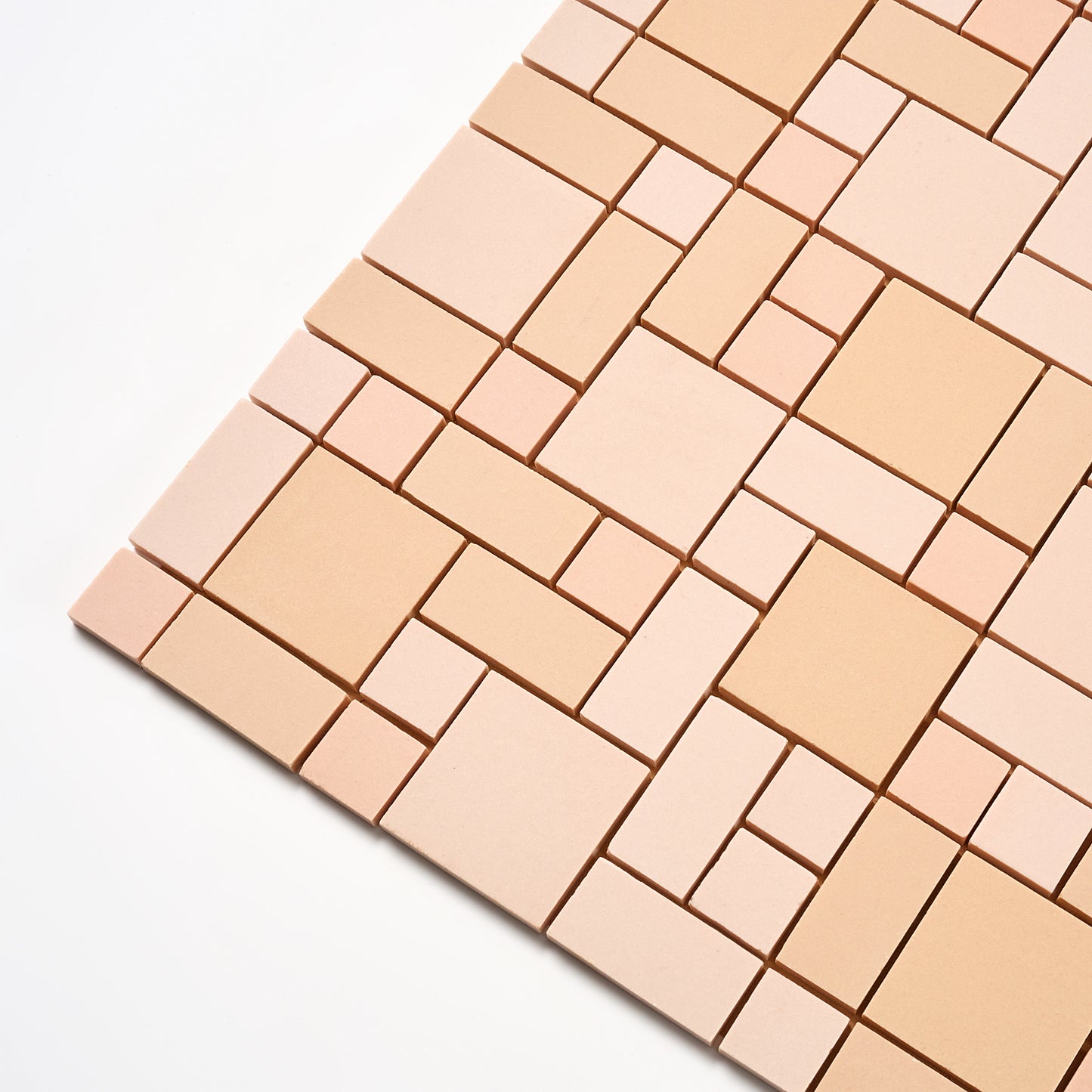 Olean Tile 1950s Cream Buff Block Random Floor Tile, 189 Sq Ft Available - 21 Sq Ft Available