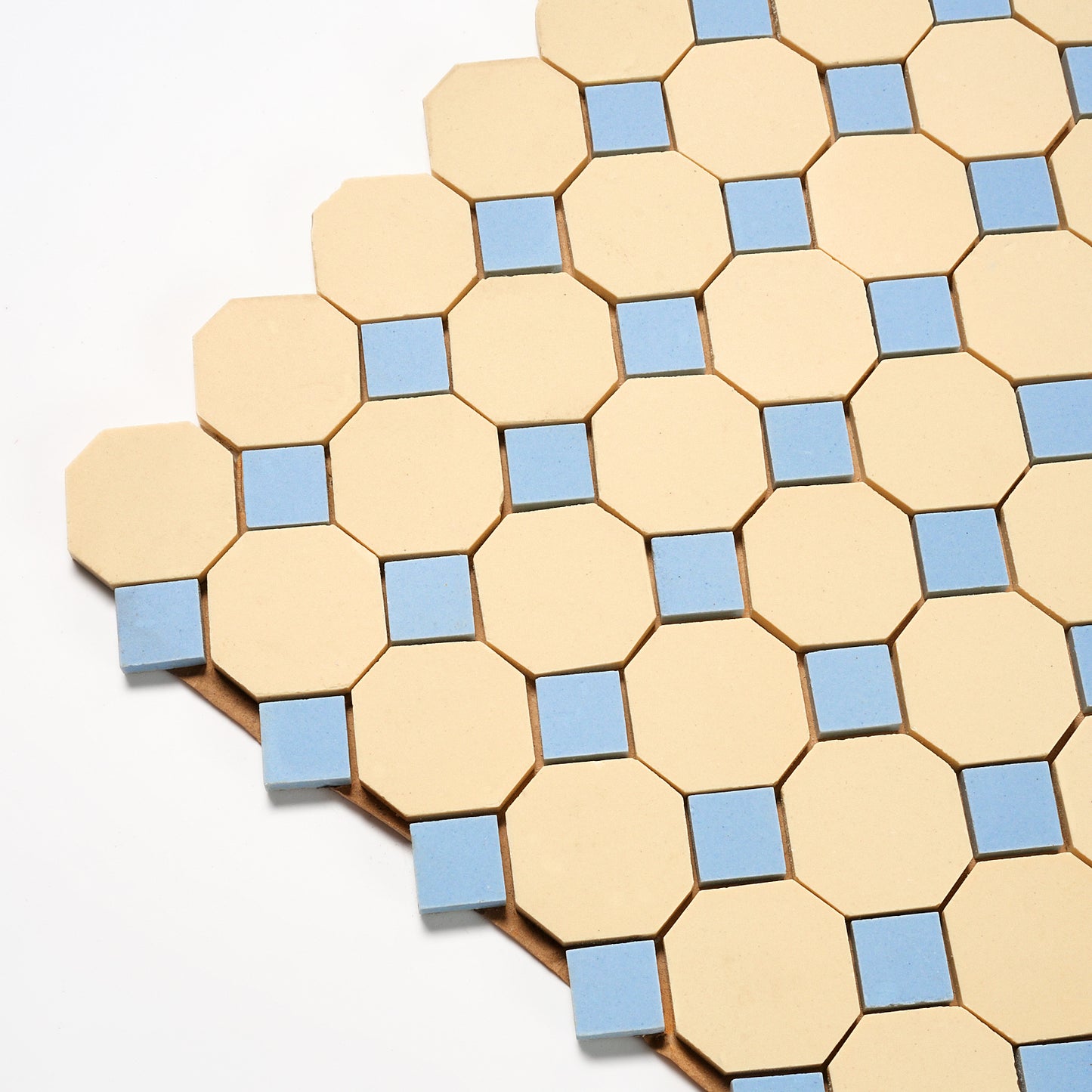 Newtown Tile Co. 1940s Yellow Octagon Floor Tile, 17 Sq Ft Available