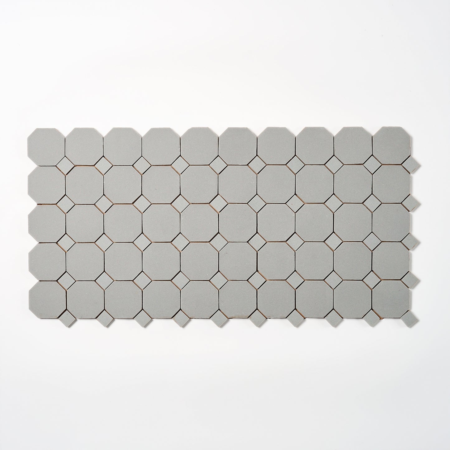 Newtown Tile Co. 1940s Dark Gray Octagon Floor Tile, 16 Sq Ft Available