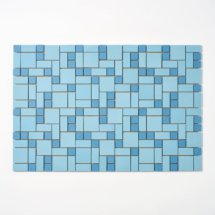 Mosaic Tile Co. 1960s Blue Random Floor Tile, 23 Sq Ft Available ...