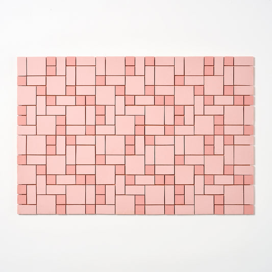 Mosaic Tile Co. 1960s Pink II Random Floor Tile, 80 Sq Ft Available - 20 Sq Ft Per Box