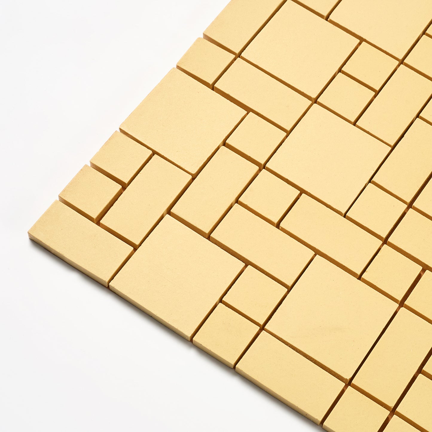 Mosaic Tile Co. 1960s Yellow Random Floor Tile, 92 Sq Ft Available - 23 Sq Ft Per Box