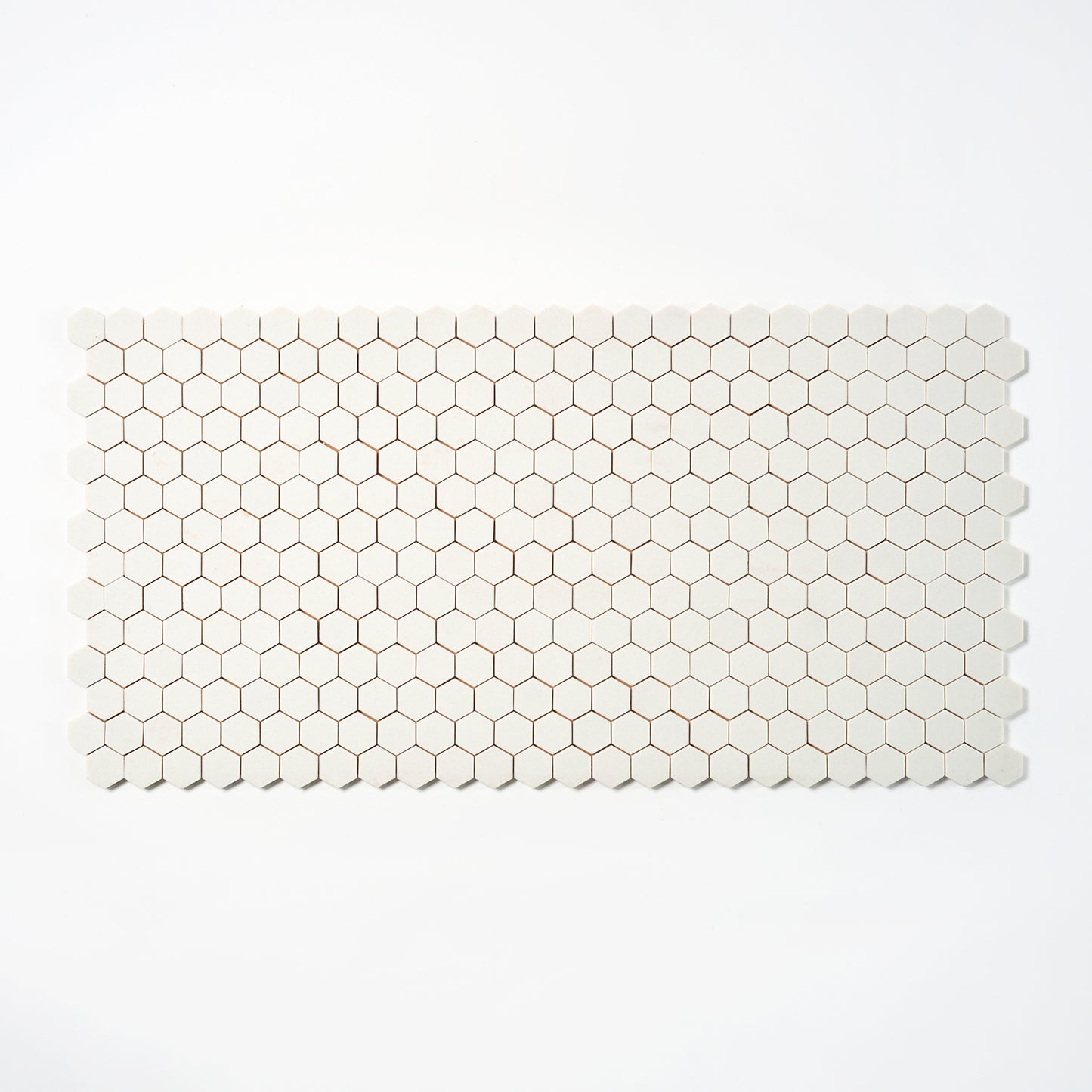 Olean Tile 1950s 1" White Hex Floor Tile, 16 Sq Ft Available