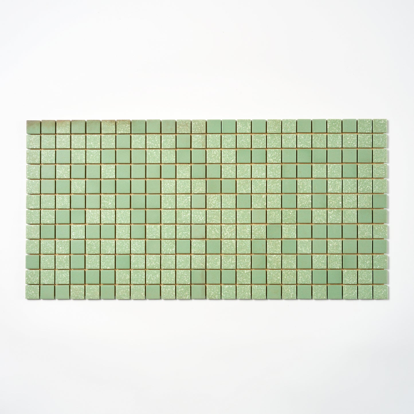 1970s American Olean Green 1" Random Floor Tile, 6 Sq Ft Available