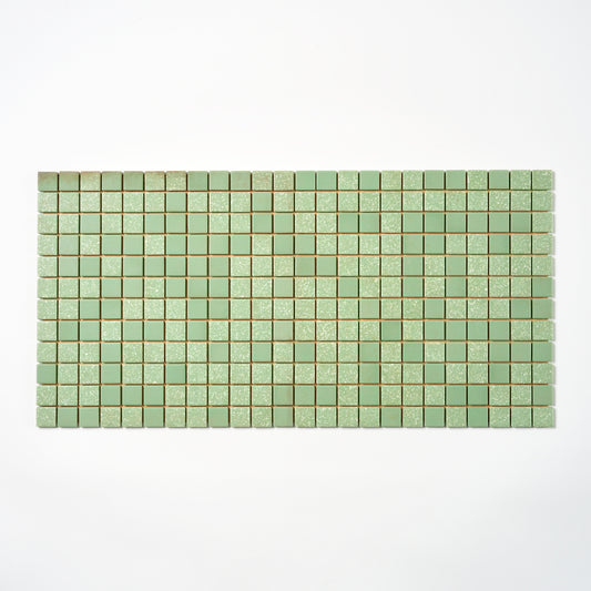 1970s American Olean Green 1" Random Floor Tile, 6 Sq Ft Available