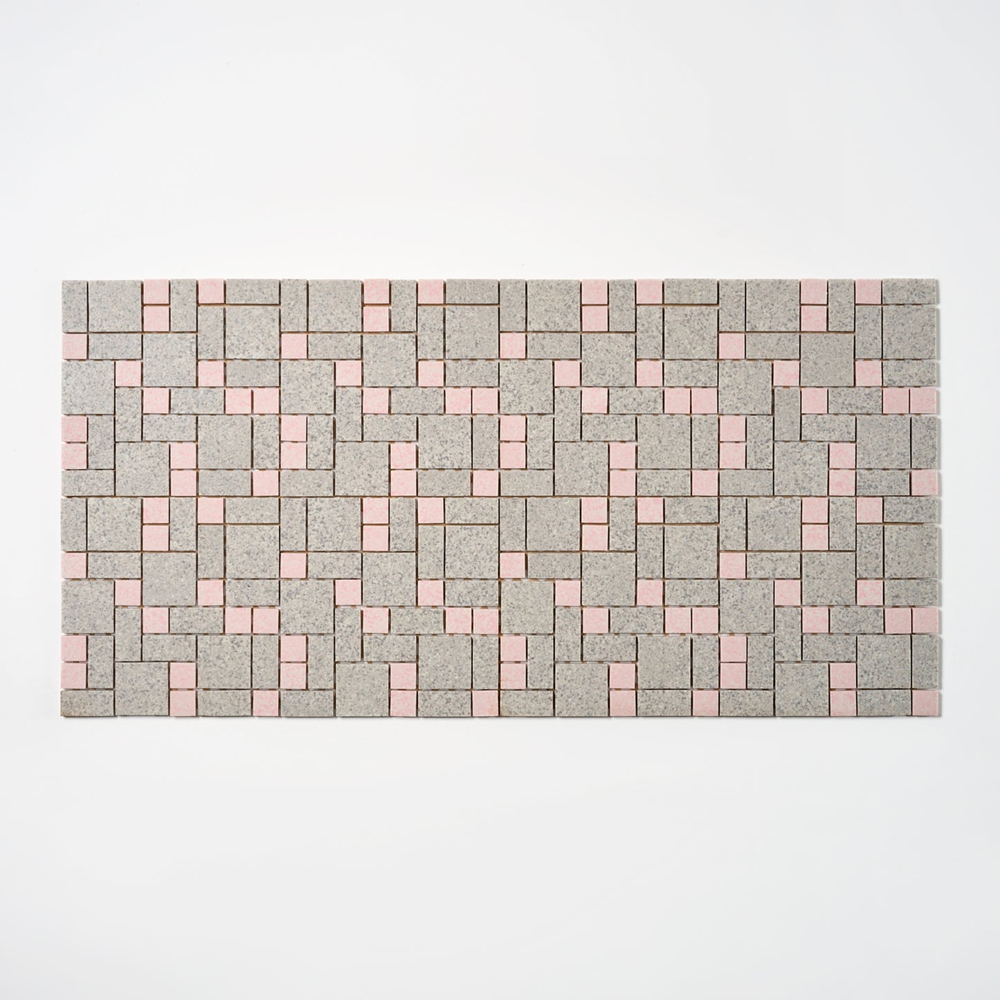 1970s American Olean Pink & Gray Random Floor Tile, 16.5 Sq Ft Available