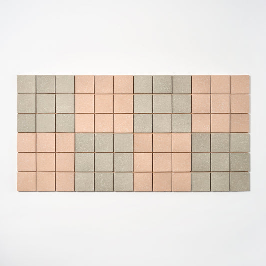 1960s Romany Pink & Gray Floor Tile, 14 Sq Ft Available