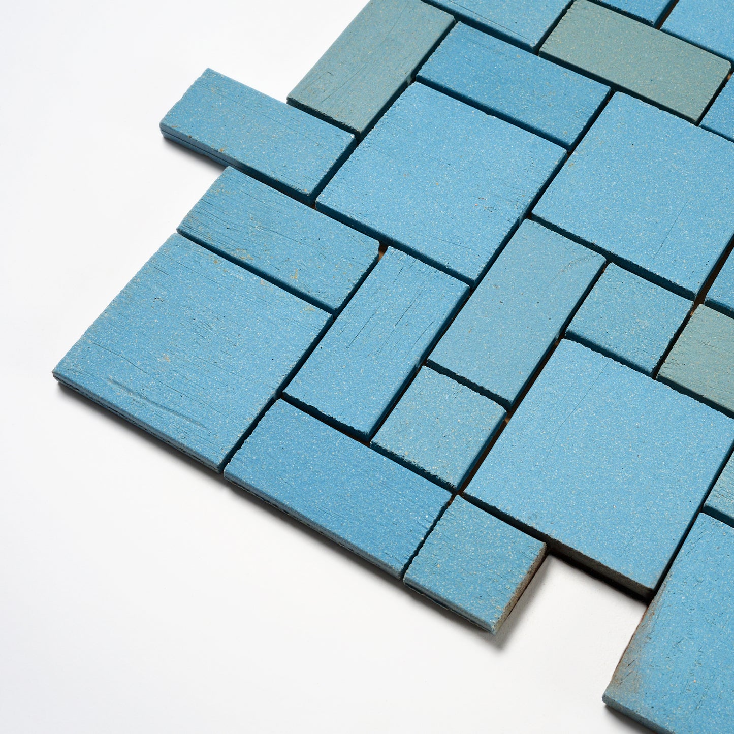 Spartan 1940s Blue Random Mosettes Floor Tile, 62 Sq Ft Available - 31 Sq Ft Per Box