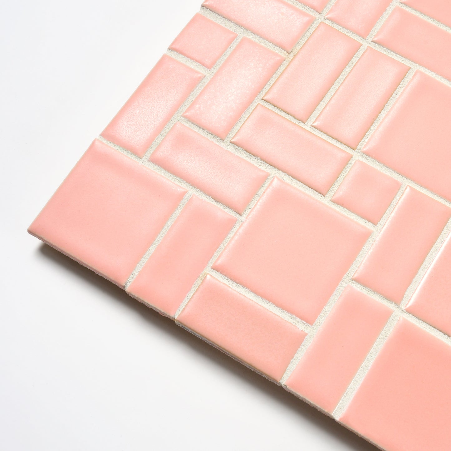 Spartan 1940s Matte Peach Block Random Floor Tile, 108 Sq Ft Available - 27 Sq Ft Per Box