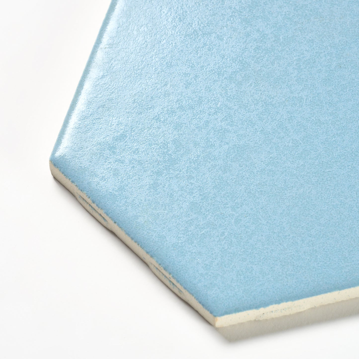 1960s Florida Tile Blue Hex Wall Tile