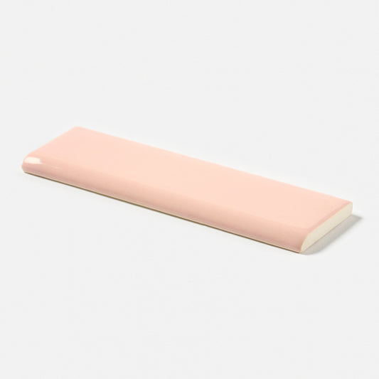 1970s Robertson 362 Venetian Pink Bullnose Tile