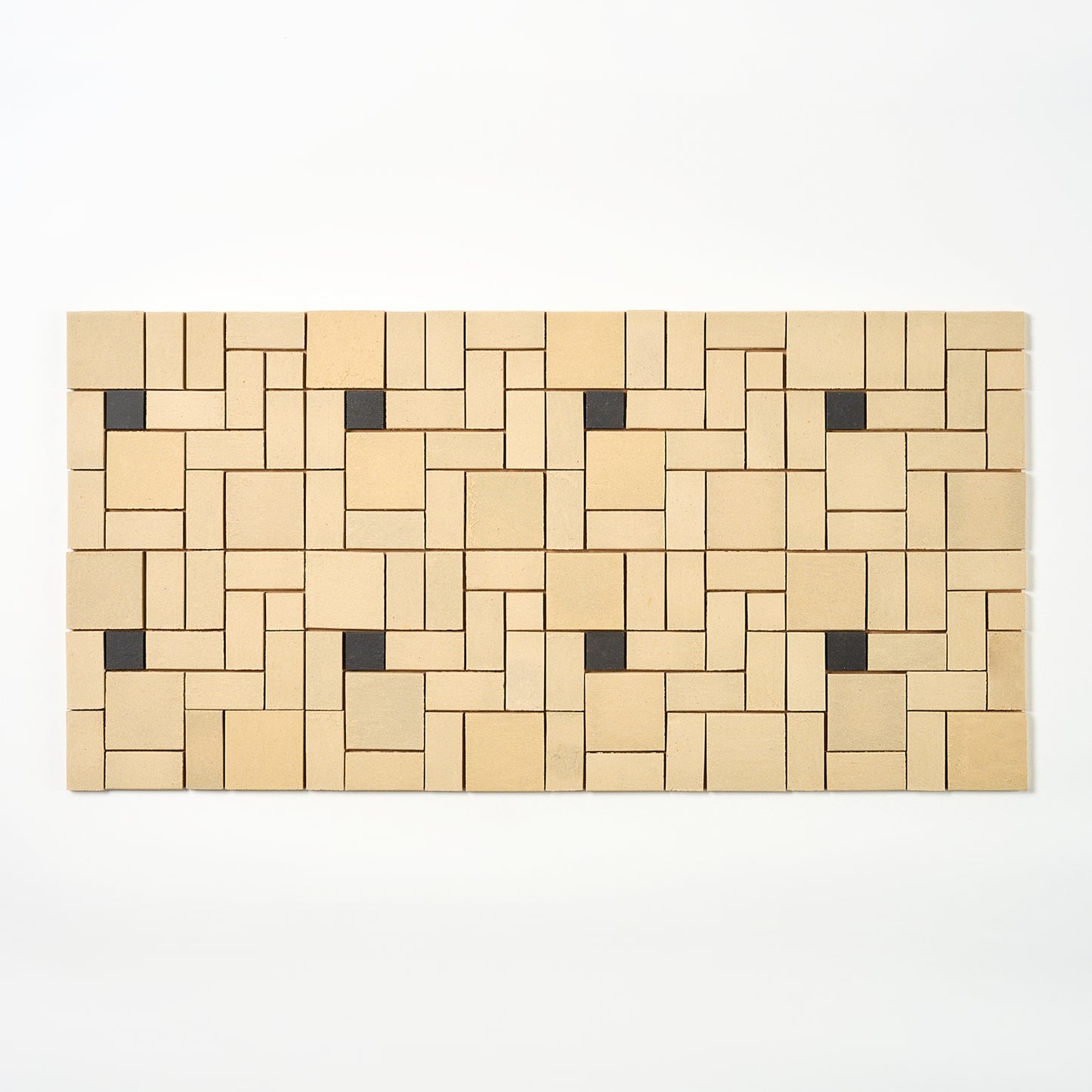 Spartan 1940s Ivory With Black Dots Random Mosettes Floor Tile