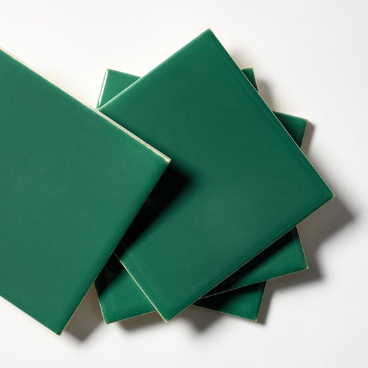 1950s Vintage Gloss Green Wall Tile