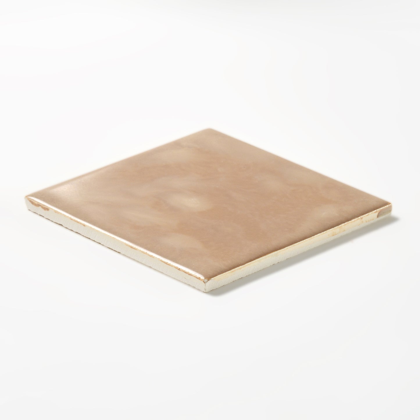 1950s Vintage Matte Taupe Mottled Wall Tile