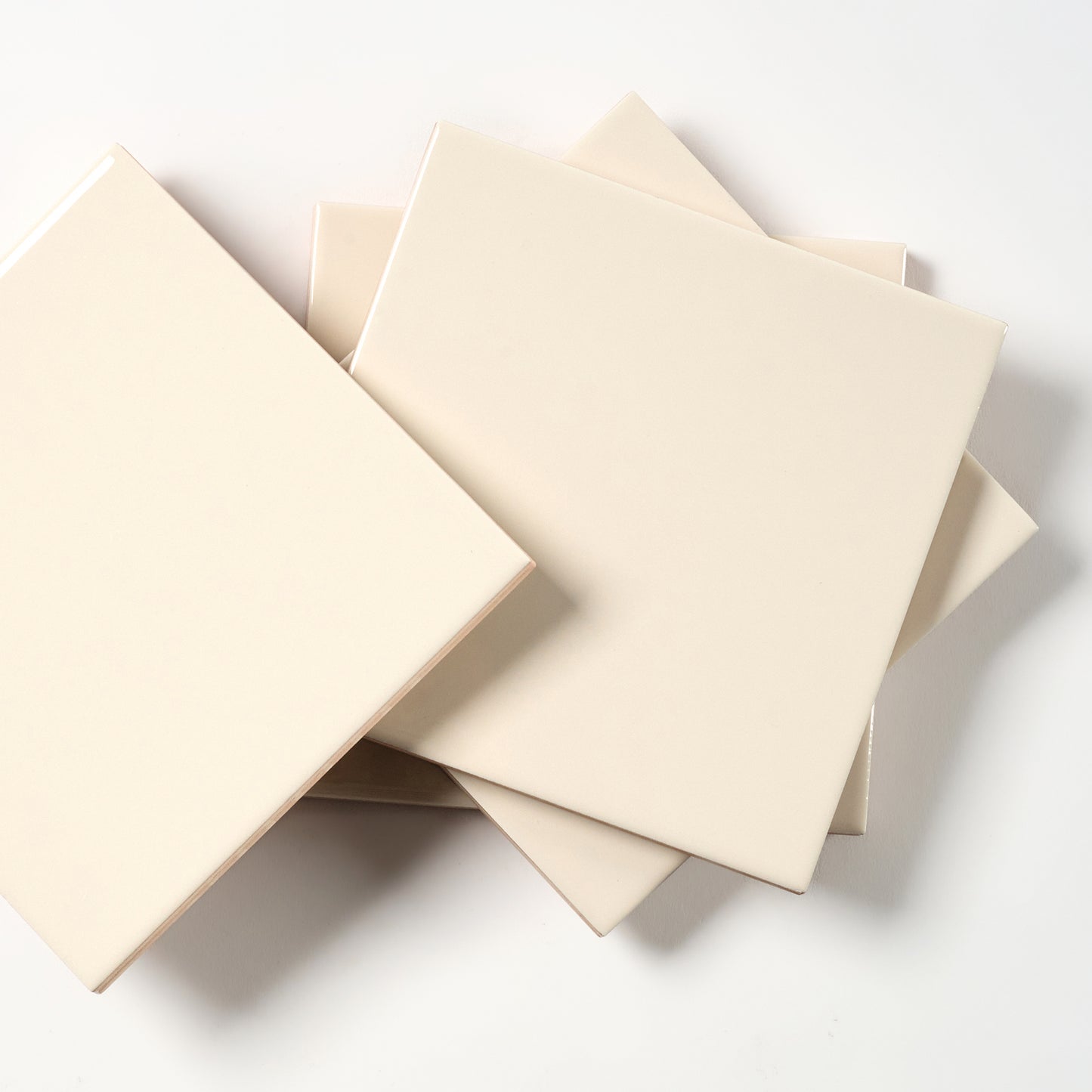 1980s Biscuit Solid Italian Made Wall Tile