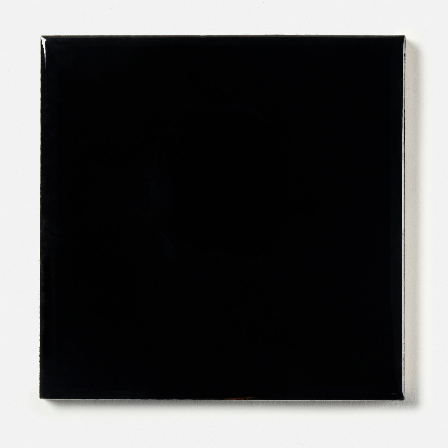1950s Vintage Gloss Black Wall Tile