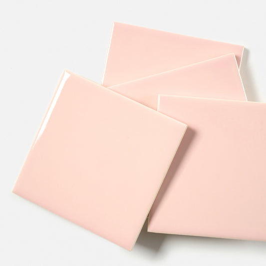 1940s American Franklin Olean Light Pink Wall Tile