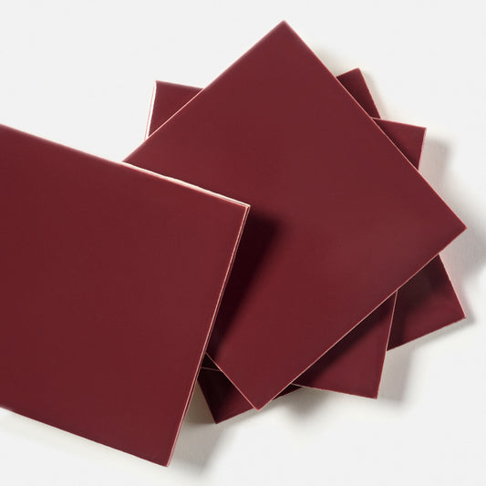 1950s Robertson Burgundy Wall Tile
