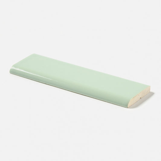 1970s Robertson 324 Apple Green Bullnose Tile