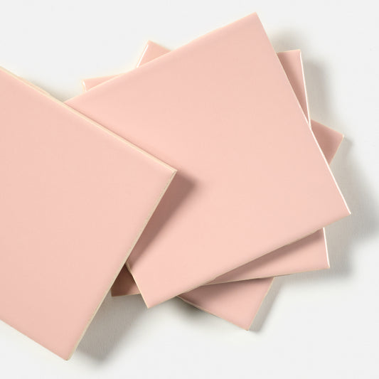 1960s National Lifetime Tile Pink Wall Tile