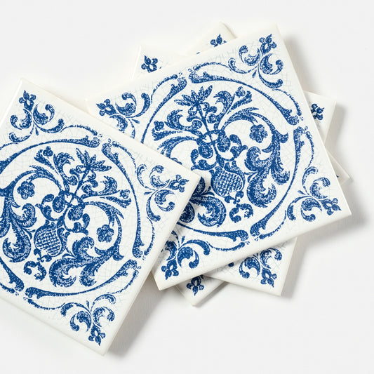 vintage blue tile