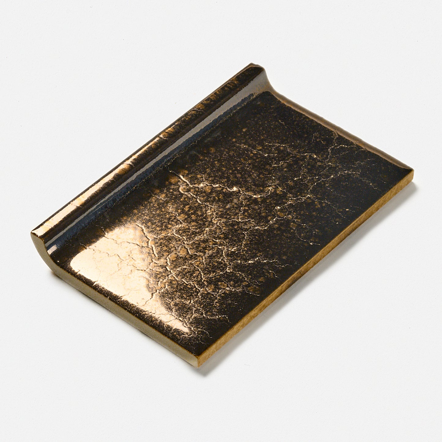 1970s Robertson 390 Bronze Rectangle Cove Base Tile