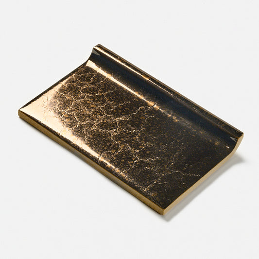 1970s Robertson 390 Bronze Rectangle Cove Base Tile