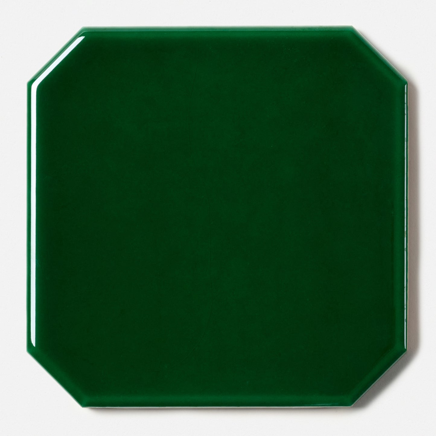 1980s Italian Emerald Green Octagon Wall TIle