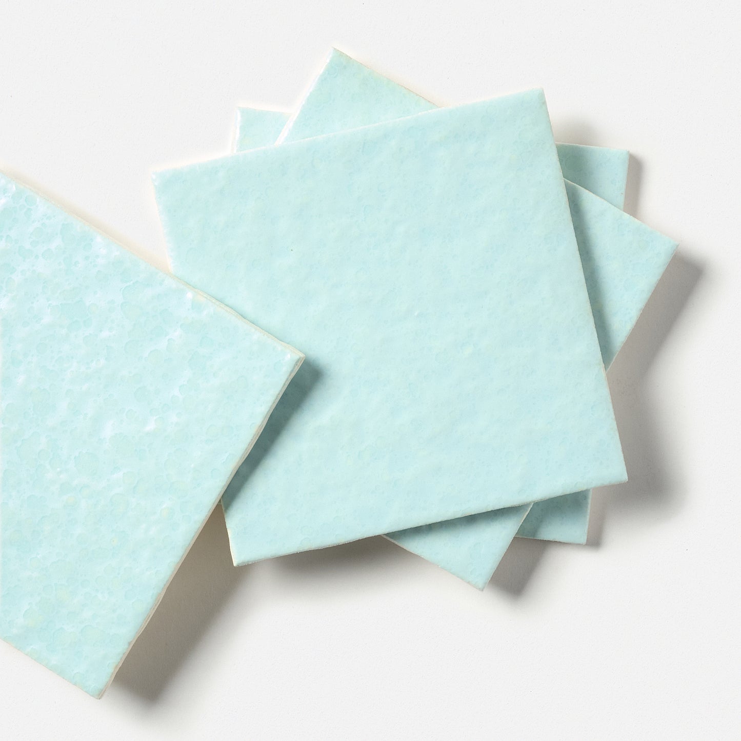 1980s American Olean Vellum Blue Wall Tile