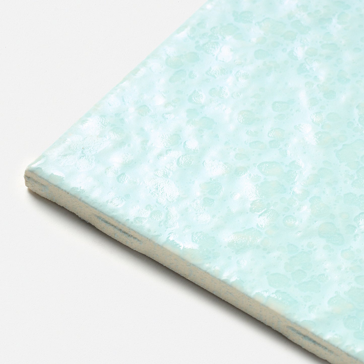 1980s American Olean Vellum Blue Wall Tile