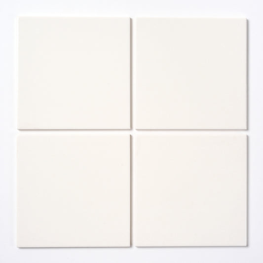 1970s Vintage Italian Plain White Wall Tile, 140 Sq Ft Available - 10 Sq Ft Per Box