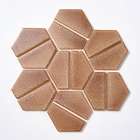 1970s Richards English Hex Wall/ Floor Tile, 14 Sq Ft Available