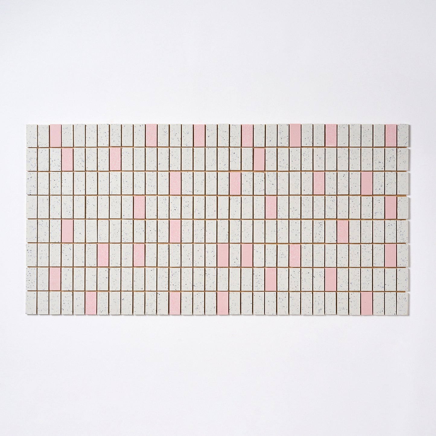 VICO 1950s Japanese Pink & Gray Soldier Course Floor Tile, 260 Sq Ft Available - 20 Sq Ft Per Box