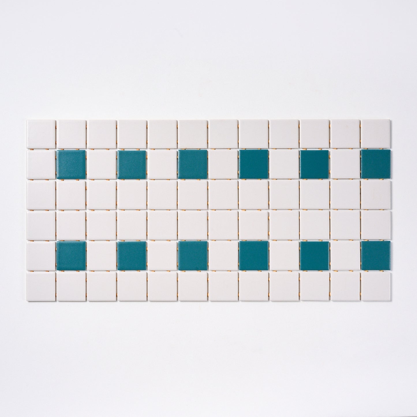 1980s American Olean Grey/ Teal Floor Tile, 24 Sq Ft Lot - 12 Piece Set, 144 Sq Ft Available