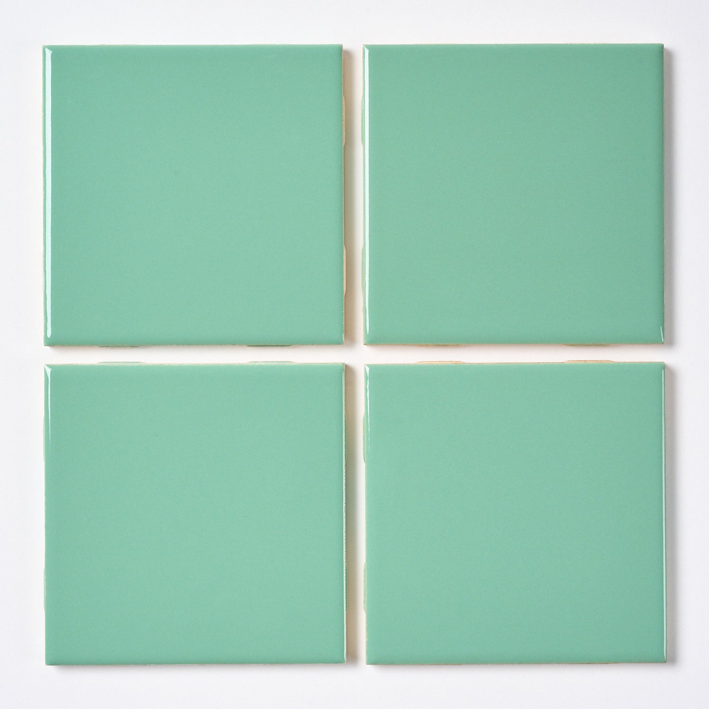 1960s National Lifetime Tile Aqua Green Wall Tile, 14.5 Sq Ft Available