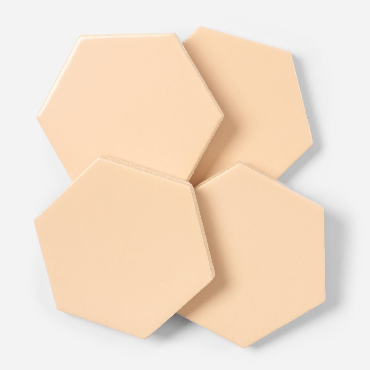1940s Romany Tiles Suntan Matte Hex Floor Tile