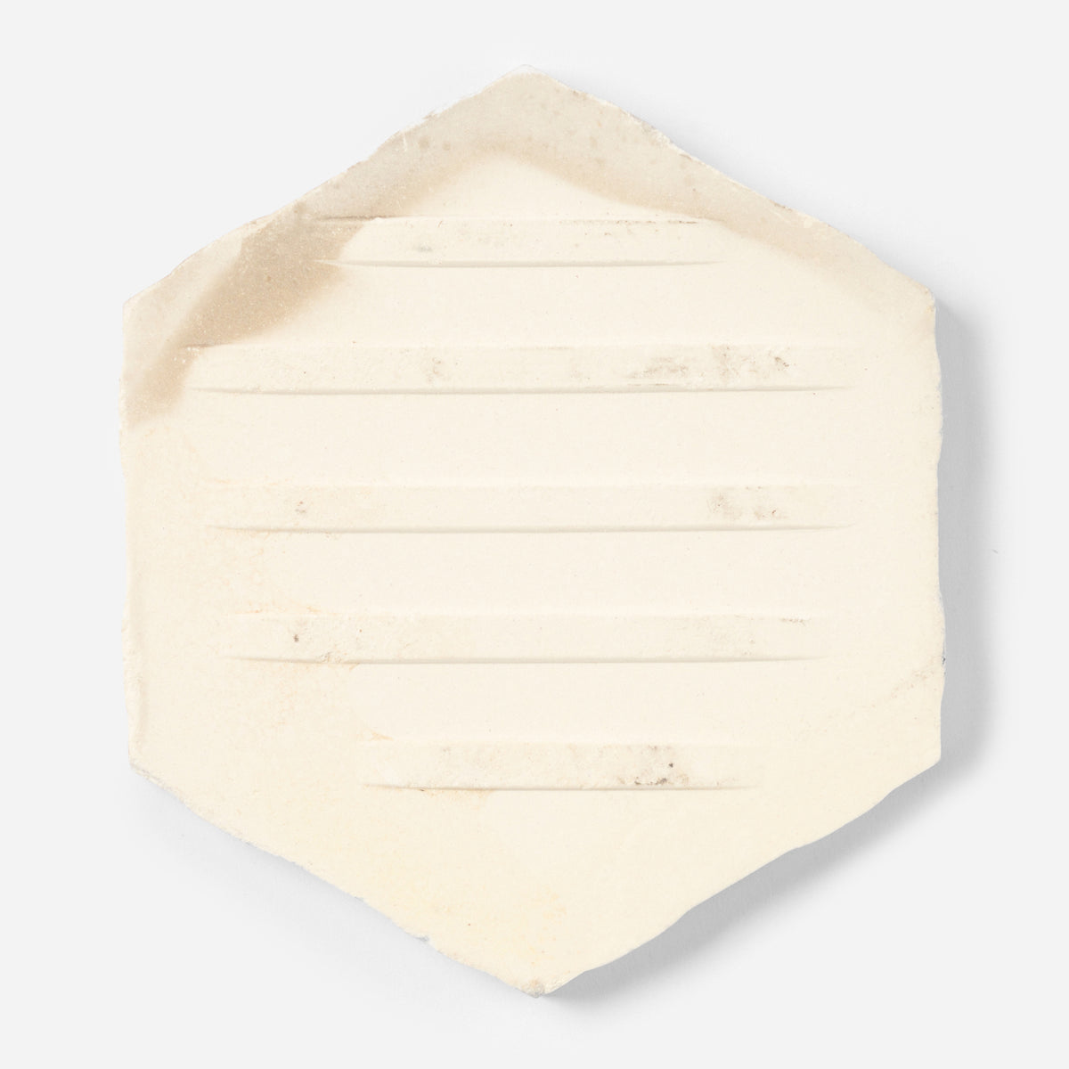 1960s Florida Tile Matte White Hex Wall or Floor Tile