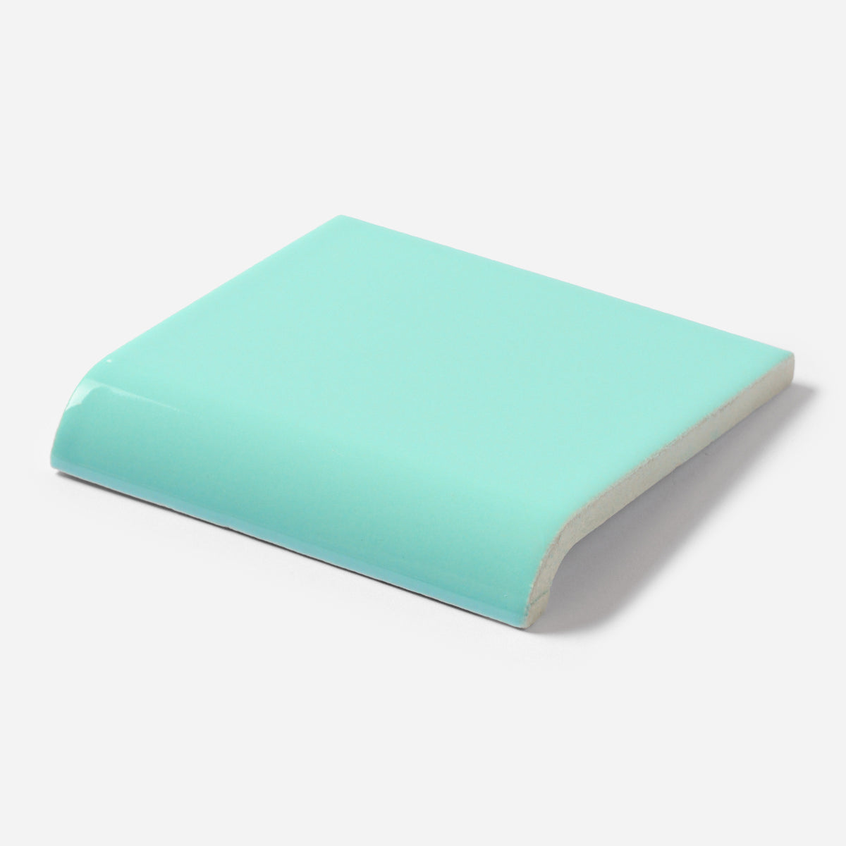 1960s Florida Tile Surf Green Square Mud Cap Tile