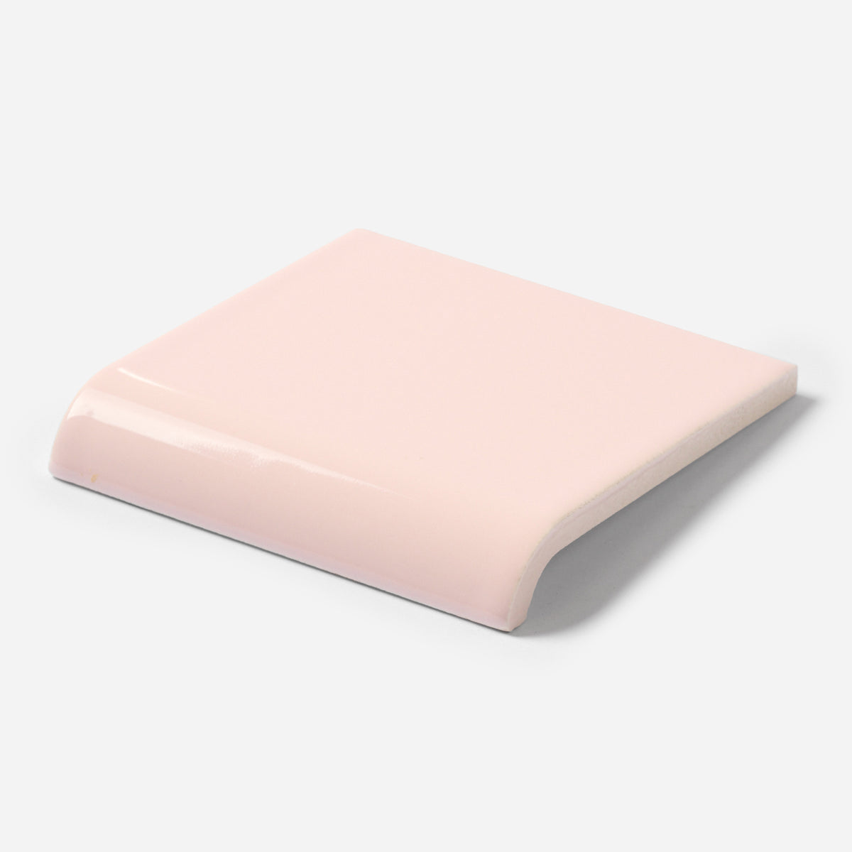 1960s FLORIDA TILE Venetian Pink Square Mud Cap Tile