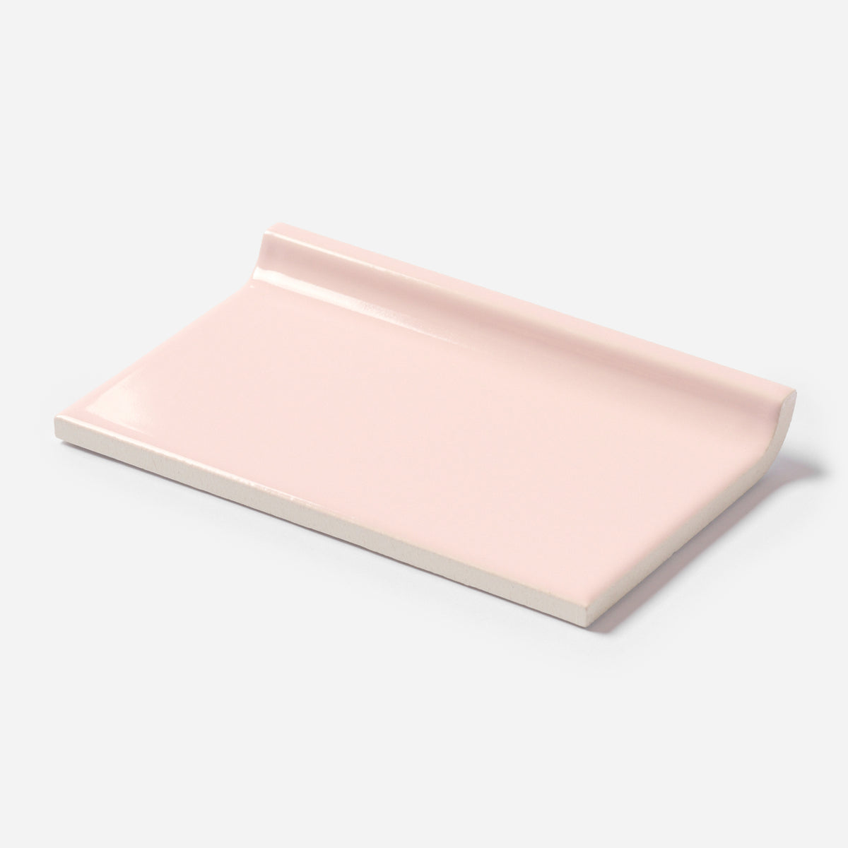 1960s FLORIDA TILE Venetian Pink Cove Base Tile