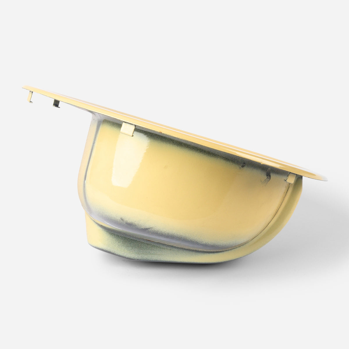 1970s Vintage Metal American Standard Yellow 4" Centers Sink