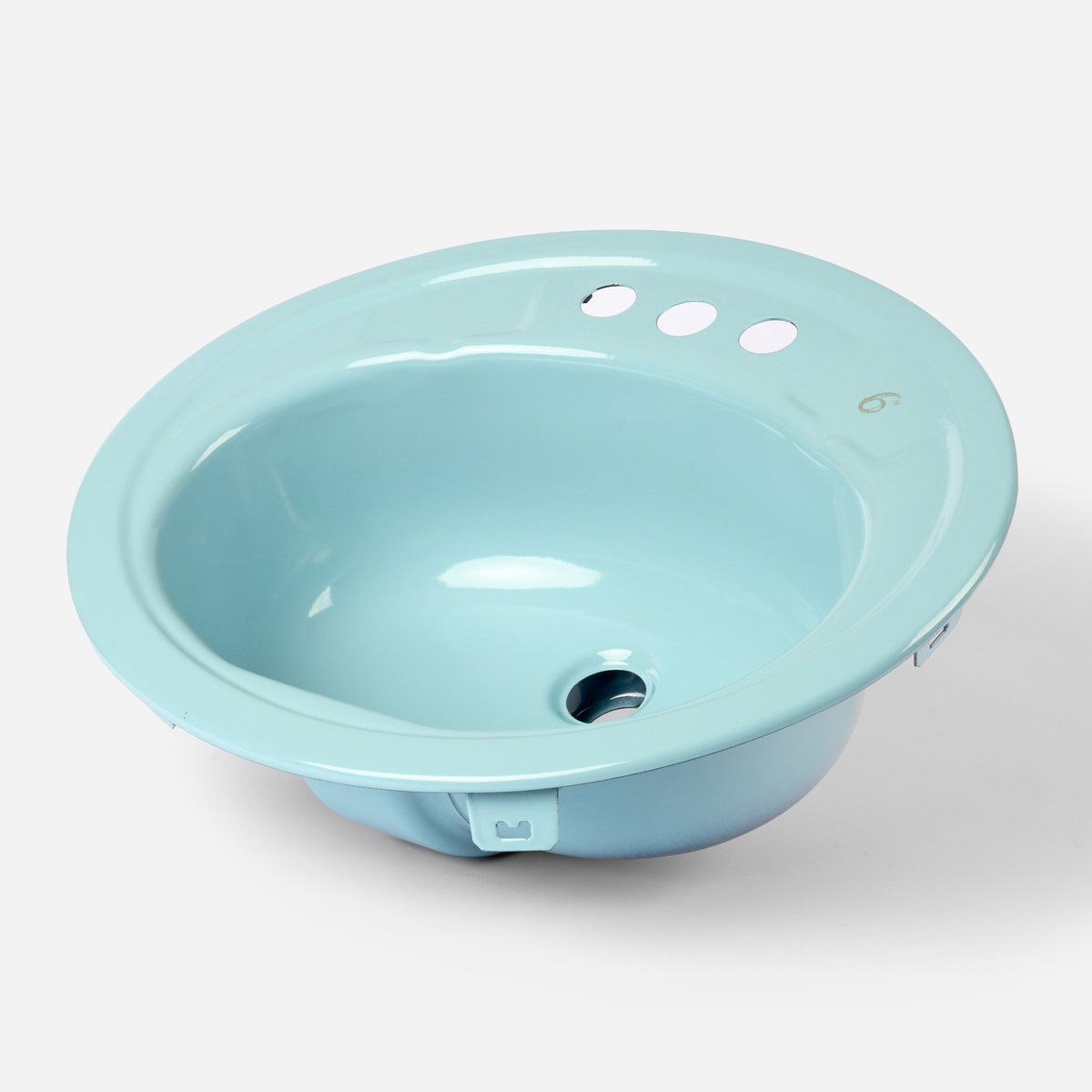 1970s Vintage Metal Gerber Blue 4" Centers Sink