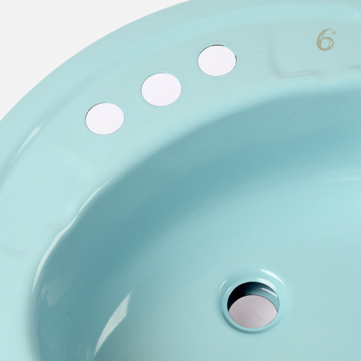 1970s Vintage Metal Gerber Blue 4" Centers Sink