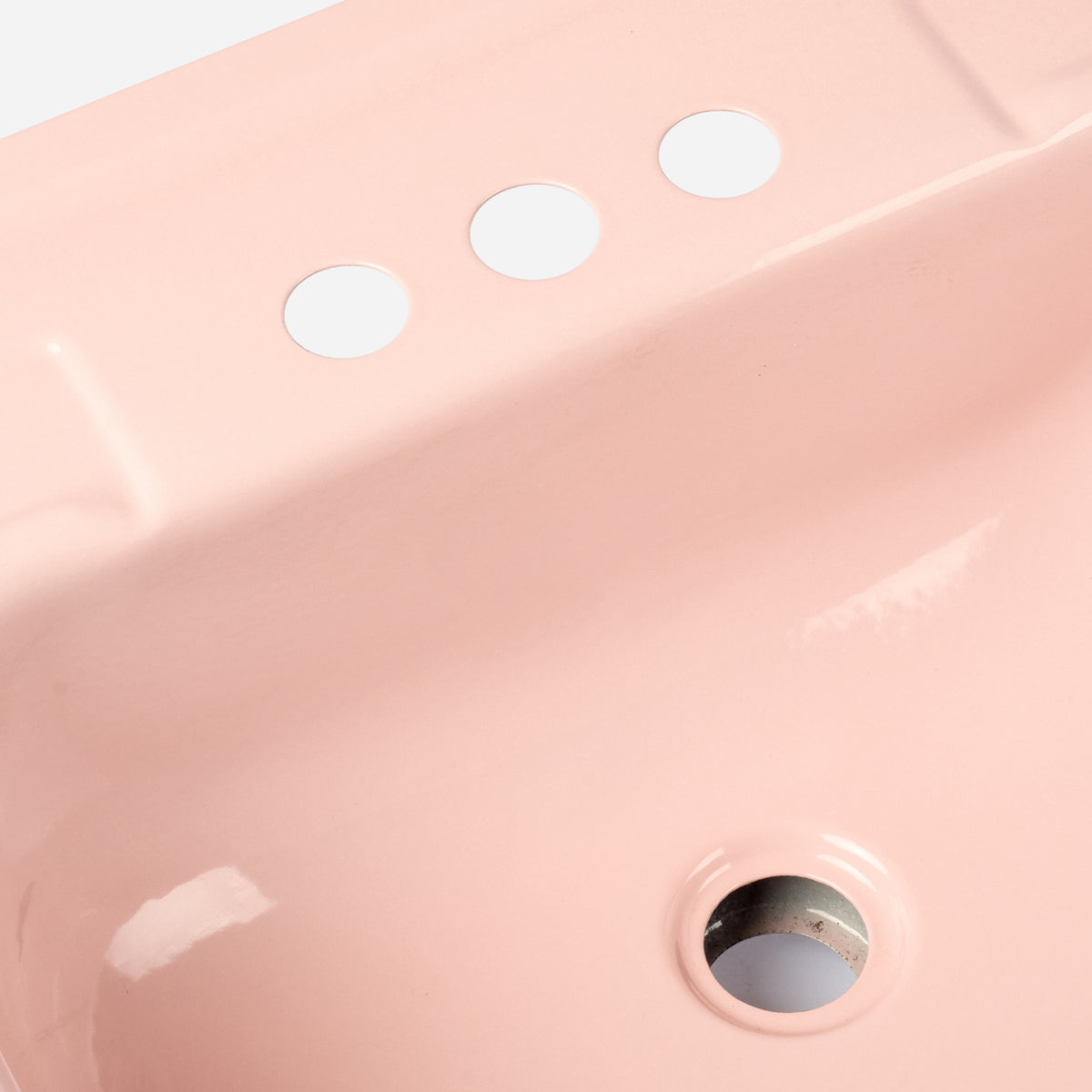 1970s Vintage Metal Active Tool & Manufacturing Pink 4" Centers Sink