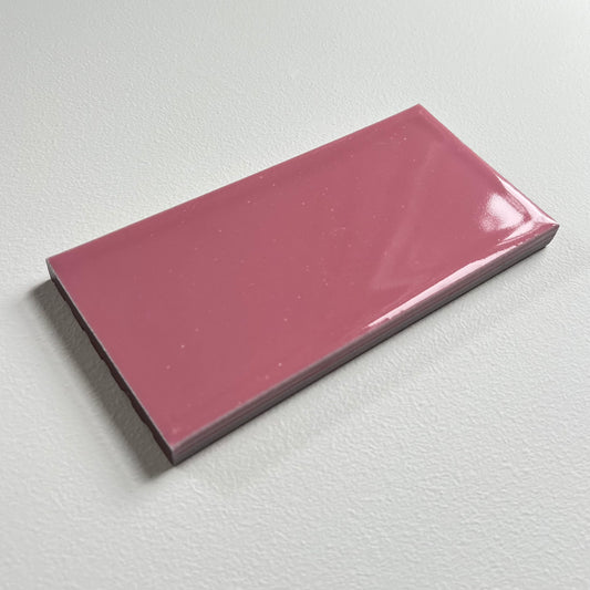 1960s Bubblegum Pink Philadelphia Subway High Gloss Wall Brick Tile, 26 Sq Ft Available - 13 Sq Ft Per Box