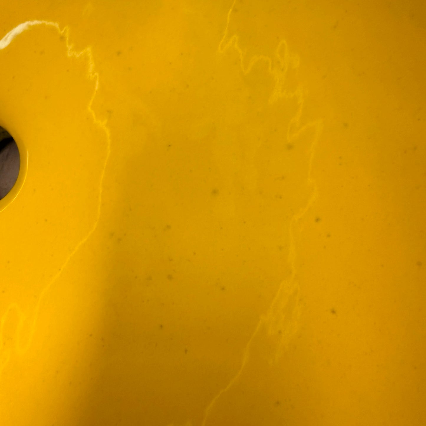 1970s Vintage Kohler Enameled Cast Iron Sunflower 4" Centers Farmington Sink