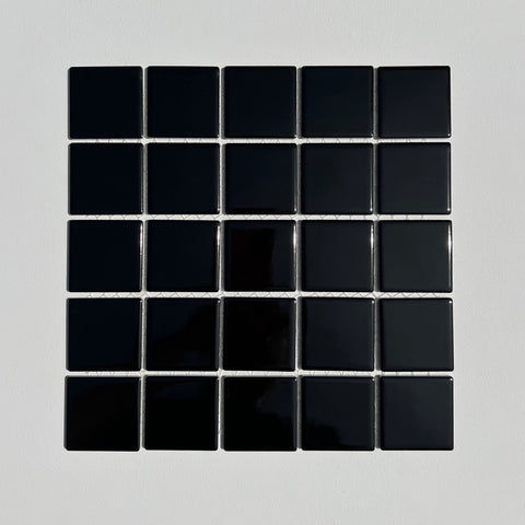 Black Vintage Color Tile 1980s Wall Tile, 20 Sq Ft Lot - 20 Piece Set, 41 Sq Ft Available
