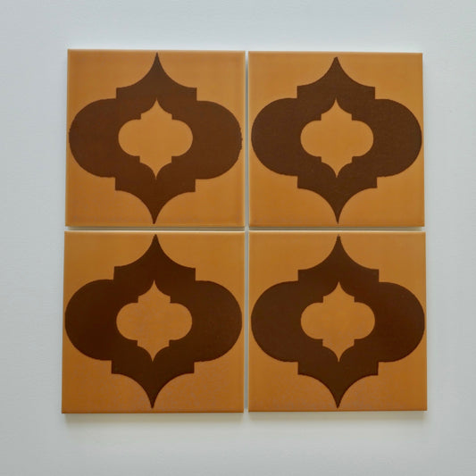 Vintage 1960s Mid-Century Modern Floor Tile, 10 Sq Ft Lot - 40 Piece Set, 430 Sq Ft Available