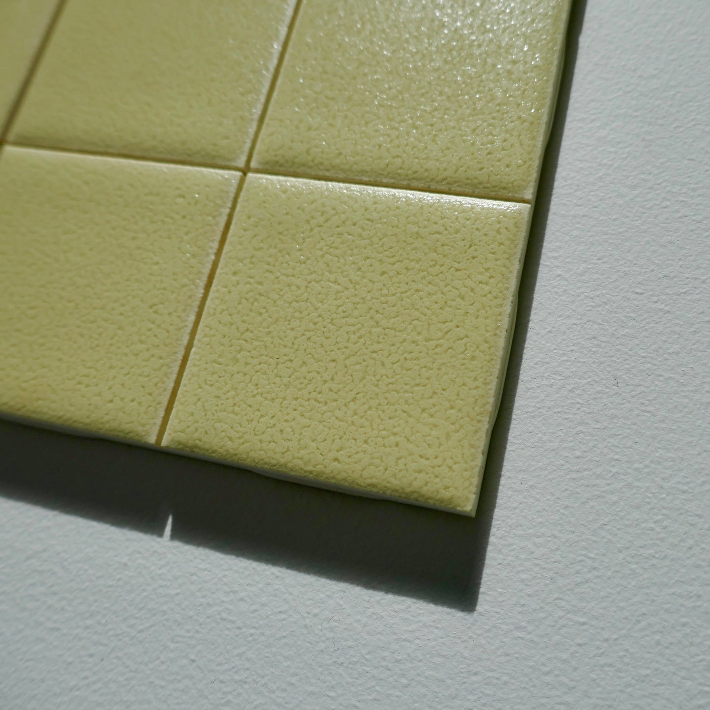 Vintage 1970s Mid-Century Modern Yellow Robertson Wall Tile, 17 Sq Ft Available